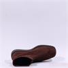 Miss Elastic Platform Wedge Ankle Boot - Brown Stretch